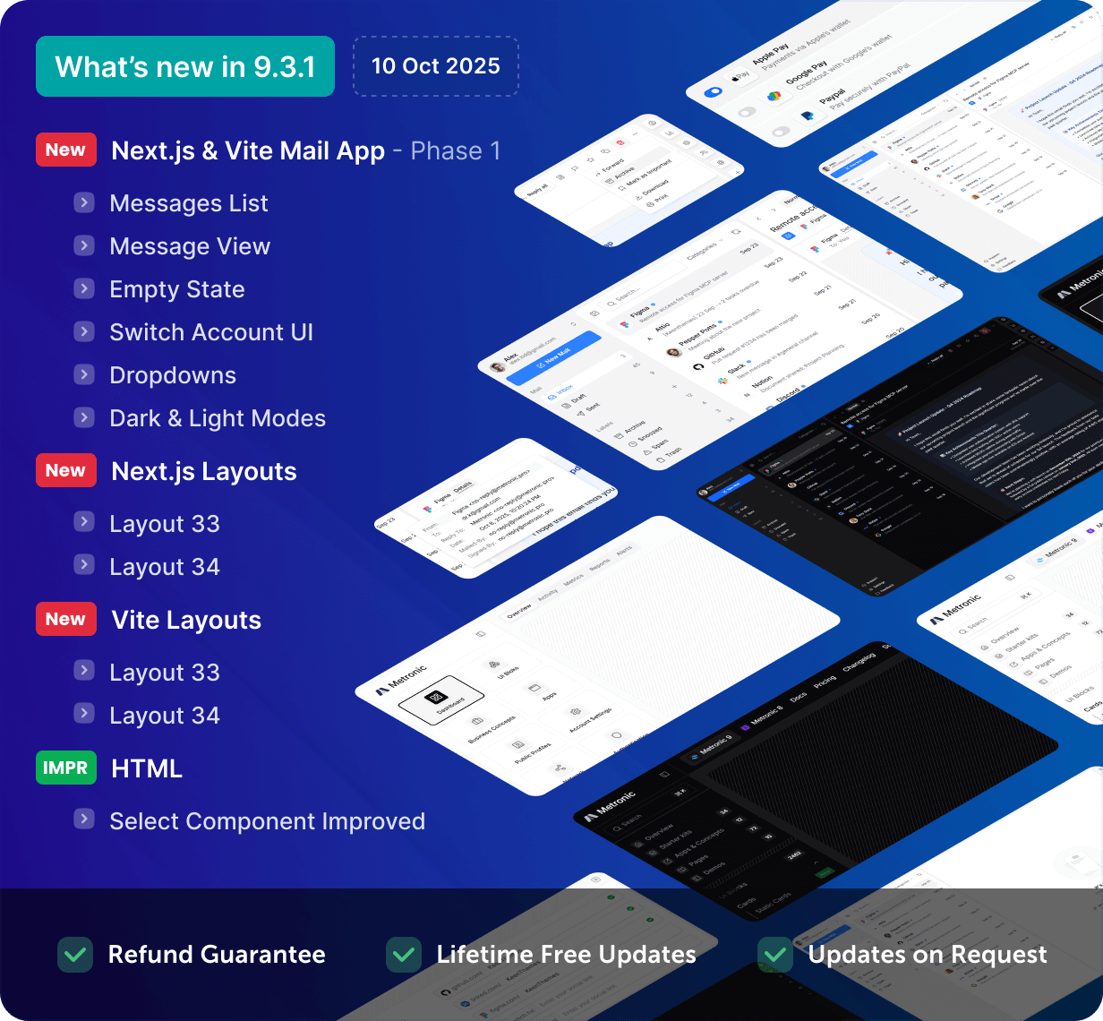 Metronic | Tailwind, Bootstrap, React, Next.js, Vue, Angular, Laravel Admin Dashboard HTML Template - 23